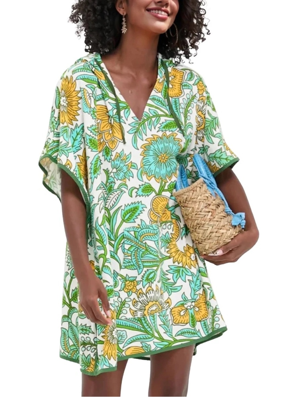 Tuckernuck TNUCK BEACH Sunset Chintz Terrycloth Coverup Poncho Size XS/S